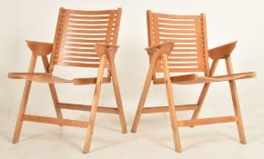 NIKO KRALJ - REX CHAIR - PAIR OF RETRO 20TH CENTURY FOLDING CHAIRS