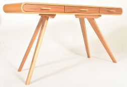 BRITISH MODERN DESIGN OAK WOOD CONSOLE HALL TABLE DESK