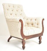 PRIVATE COLLECTION OF DERREN BROWN - RALPH LAUREN FABRIC UPHOLSTERED HIGH BACK ARMCHAIR