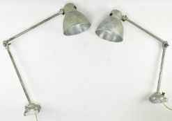 SZARVASI VAS FEMIPARI - PAIR OF HUNGARIAN INDUSTRIAL LAMPS