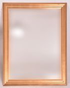 LARGE CONTEMPORARY GILT FRAMED MIRROR