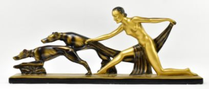 S. MELANI - 20TH CENTURY ART DECO PLASTER SCULPTURE