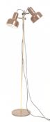 MID CENTURY FLOOR STANDING TWIN SPOT LAMP