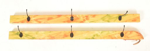 HOOPLA - PAIR OF 20TH CENTURY UPRIGHTS CONVERTED TO COAT HOOKS