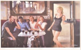 TED JONES (B. 1952) - THE STAG'S NIGHT - 2000