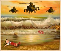 MASON STORM (B. 1947) - THEFT FROM ABOVE - FLYER LIAR