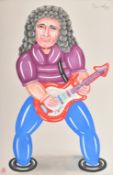 MICHAEL R. TANDY (B. 1942) - BRIAN MAY FROM THE CAMP ART SERIES