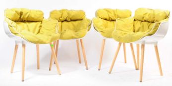 GABER - ITALIAN SET OF FOUR BASKET CHAIRS BY ALESSANDRO BUSANA