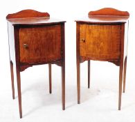 PAIR OF EDWARDIAN MAHOGANY BEDSIDES