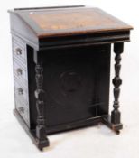 20TH CENTURY AESTHETIC MOVEMENT EBONISED DAVENPORT DESK