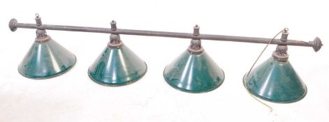 LATE 20TH CENTURY FOUR LAMP SNOOKER CEILING LIGHT