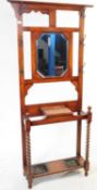 1920S CARVED OAK JACOBEAN REVIVAL HALL STAND - STICK STAND