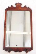 VICTORIAN 19TH MAHOGANY PIER - WALL MIRROR