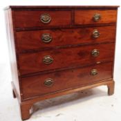 19TH CENTURY GEORGE III CHEST OF DRAWERS