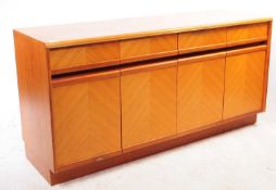 G PLAN FURNITURE - CHEVRON PATTERN - TEAK SIDEBOARD CREDENZA