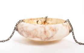 VINTAGE 20TH CENTURY ALABASTER FLY CATCHER CEILING SHADE