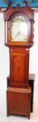 GEORGE III MAHOGANY 19TH CENTURY GRANDFATHER CLOCK