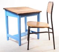 VINTAGE MID CENTURY CHILDS SCHOOL DESK & CHAIR