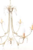 TWO VINTAGE 20TH CENTURY TOLEWARE CHANDELIERS