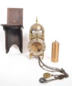JOHN WILSON - EARLY 20TH CENTURY BRASS LANTERN CLOCK