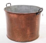 LARGE VICTORIAN COPPER LOG BASKET