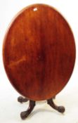 EARLY 20TH CENTURY MAHOGANY TILT TOP LOO TABLE