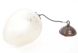 VINTAGE 20TH CENTURY HALL / PORCH LANTERN CEILING LIGHT