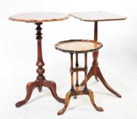 COLLECTION OF EARLY 20TH CENTURY WALNUT OCCASIONAL TABLES