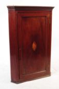 EDWARDIAN INLAID MAHOGANY CORNER CABINET
