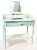 VICTORIAN PAINTED PINE WASHSTAND & MIRROR