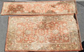 TWO CONTEMPORARY PERSIAN MANNER CARPETS