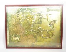 LORD OF THE RINGS FRAMED MIDDLE EARTH GLOSS POSTER