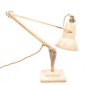 HERBERT TERRY - MID CENTURY CREAM / WHITE ANGLEPOISE LAMP 1227