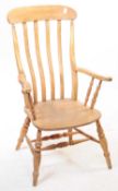 EARLY 20TH CENTURY ELM WINDSOR ARMCHAIR