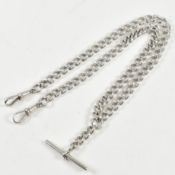 HALLMARKED SILVER ALBERT CHAIN