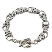SILVER FANCY LINK CHAIN BRACELET