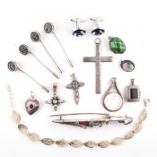 COLLECTION OF SILVER JEWELLERY