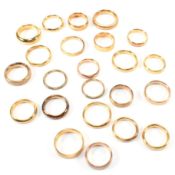 COLLECTION OF SILVER GILT RINGS