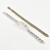 TWO SILVER BRACELETS