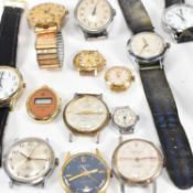 LARGE COLLECTION OF WRISTWATCHES & WATCH FRAGMENTS AF
