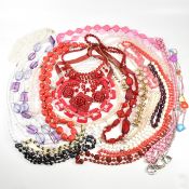 LARGE COLLECTION OF COSTUME JEWELLERY NECKLACES