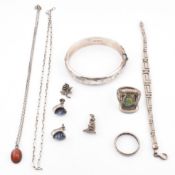COLLECTION OF SILVER JEWELLERY