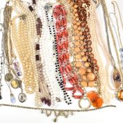 COLLECTION OF COSTUME NECKLACES & FRAGMENTS