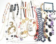 J COLLECTION OF COSTUME JEWELLERY AND WATCHES J
