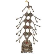 AFGHAN SILVER KUCHI BREAST ORNAMENT/CHATELAINE