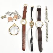 COLLECTION OF VINTAGE & MODERN WRISTWATCHES & PARTS