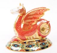 ROYAL CROWN DERBY - 2003 LIMITED EDITION DRAGON FIGURE