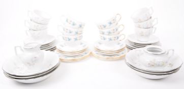 BAREUTHER WALDSASSEM - QUEEN ANNE - TWO PART PORCELAIN TEA SERVICES