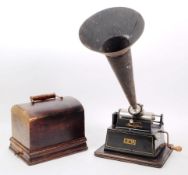EDISON GEM PHONOGRAPH - IN ORIGINAL BOX WITH TRUMPET