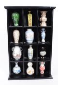 COLLECTION OF VINTAGE 20TH CENTURY TWELVE PORCELAIN VASES